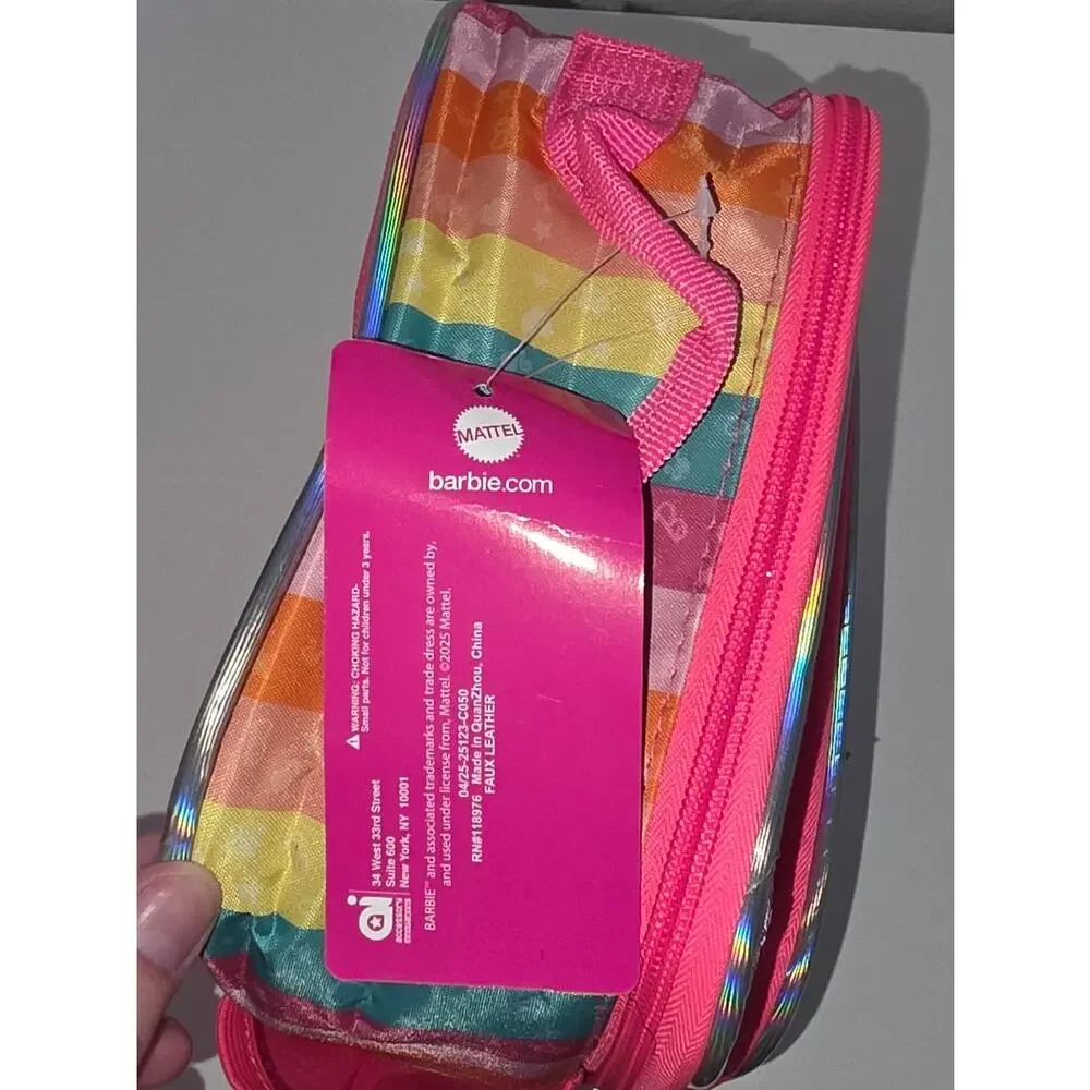 Mattel Barbie Love Wins 10 inch Girls Reusable Lunch Kit Pink | NWT